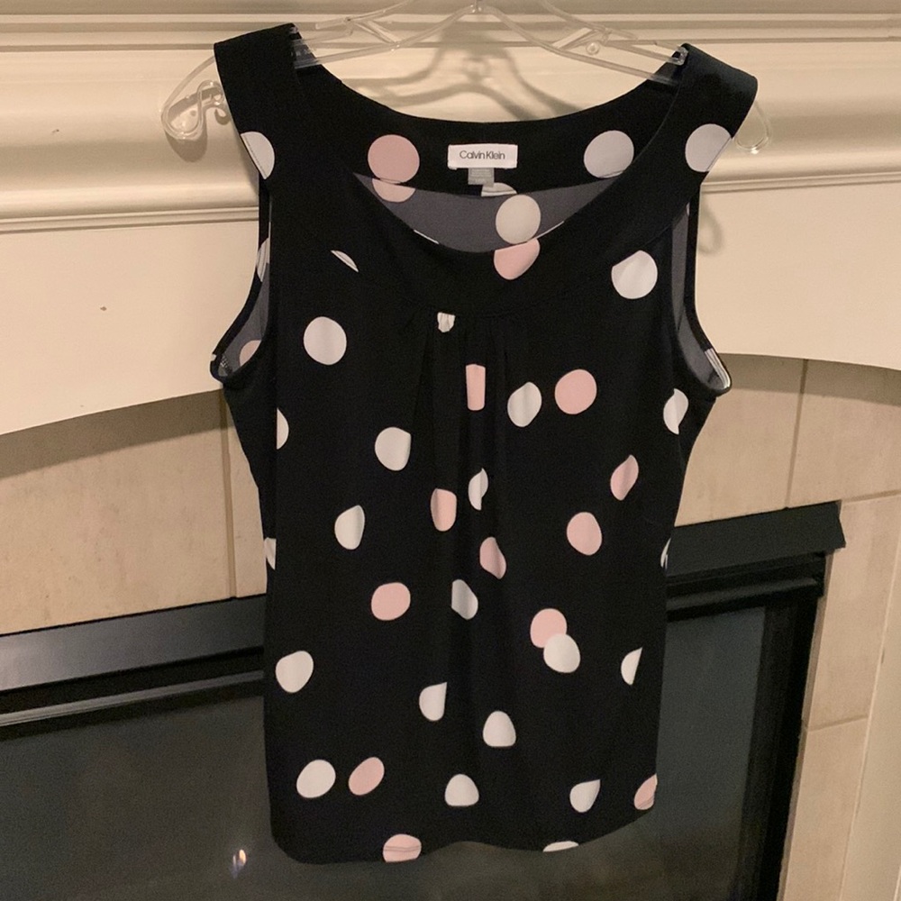 Calvin Klein, Large Polka Dots Top